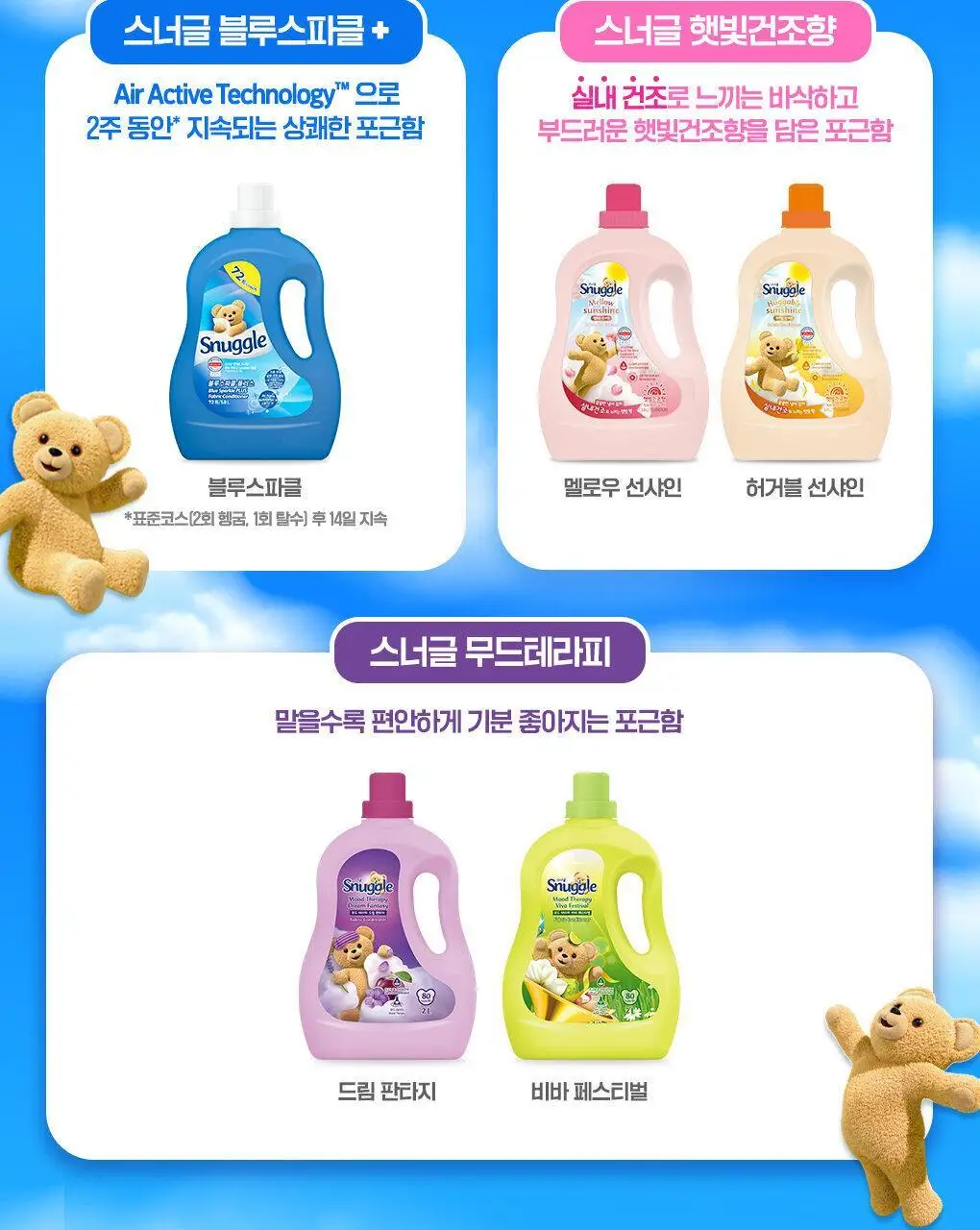 [곰파우치 증정] 스너글 섬유탈취제 허거블월드 150ml+150ml 기획 (허거블코튼+허거블선샤인) 상세페이지 41
